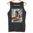 ピンナップガールtシャツ 男性用 ブラックピンナップガール&エキゾチックカー タンクトップ