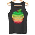 リンゴの力シリーズ リンゴのエネルギー リンゴ スライス 充電 バッテリー 残量 おもしろみ ユニーク 長袖tシャツ タンクトップ