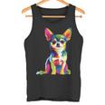 ヴィンテージ レトロ チワワ 犬 かわいい グルービー 犬 長袖tシャツ タンクトップ