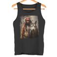 男と狼 長袖tシャツ タンクトップ