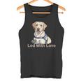 自閉症啓発サポート犬ラブラドールのニューロダイバーシティ 長袖tシャツ タンクトップ