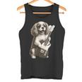 面白いtシャツ キャバリア 犬 ギター イヌ メンズ 犬好き グッズ かわいい おもしろ 面白い 服 ネタ タンクトップ