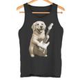面白いtシャツ ゴールデンレトリバー 犬 ギター イヌ メンズ グッズ かわいい おもしろ 面白い 服 ネタ タンクトップ