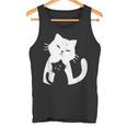 黒猫と白猫 タンクトップ