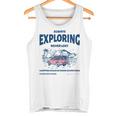 Always Exploring Campfire Ocean Outdoor ビーチライフグラフィック タンクトップ