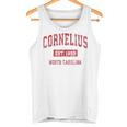 Cornelius North Carolina Nc ビンテージスポーツデザイン レッドデザイン タンクトップ