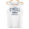 O'neill ネブラスカneビンテージアスレチックスポーツデザイン タンクトップ