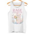 Rage Consumes Me キュート 怒っている猫 面白い 皮肉なミーム タンクトップ