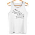 ぞうさん【ひっぱるぞう】服を引っぱる 象【どうぶつフレンズ】かわいい 動物 キャラクター 面白い イラスト タンクトップ