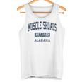 アラバマ州マッスルショールズアラバマ州ヴィンテージスポーツエスタブリッシュドネイビーデス タンクトップ
