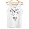 ラインアートベストドッグダッドメンズ-キャバリア 長袖tシャツ タンクトップ