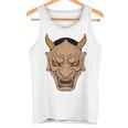 ヴィンテージの般若能面、浮世絵スタイル タンクトップ