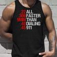 All Faster Than Dialing 911 ガン愛好家 タンクトップ 彼への贈り物