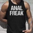 Anal Freak 面白い言葉 皮肉 かわいい クール アナルノベルティ タンクトップ 彼への贈り物