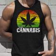 Cannabis ヴィンテージ 麻葉 レトロ マリファナ タンクトップ 彼への贈り物