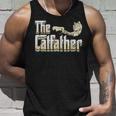 The Catfather 面白い猫 お父さん 父の日 ビンテージ 猫 父親 タンクトップ 彼への贈り物