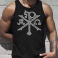 Chi Rho Christogram Alpha And Omegaアンティーク調 タンクトップ 彼への贈り物