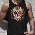 Day Of The Dead シュガースカル Dia De Los Muertos タンクトップ 彼への贈り物