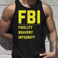 Fbi Motto 「Fidelity Bravery Integrity」 法執行機関 タンクトップ 彼への贈り物
