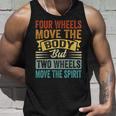 Four Wheels Move The Body But Two Wheels Move Thepirit タンクトップ 彼への贈り物