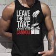 Leave The Gun Take The Cannoli メンズ レディース イタリア国旗 タンクトップ 彼への贈り物