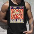 Obey The Golden ゴールデンレトリーバーオーナー向け タンクトップ 彼への贈り物