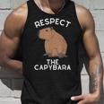 Respect The Capybara げっ歯類好き カピバラ アニマルジョーク タンクトップ 彼への贈り物