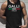 Galli イタリア製 ファミリーネーム イタリア 国旗 長袖tシャツ タンクトップ 彼への贈り物