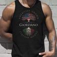Giordano ファミリーネーム アメリカ栽培 イタリア ルーツ イタリア 国旗 タンクトップ 彼への贈り物