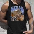 Hyrax Fire Meme Animal Lover ユーモア ロック ハイラックス タンクトップ 彼への贈り物