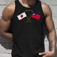 Japanese Flag Taiwanese Flag 台湾の遺産 台湾のルーツ 日本の国旗 台湾の国旗 タンクトップ 彼への贈り物