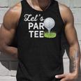 Let's Par ゴルフボール ティーピン付き 面白いゴルフクラブtシャツ タンクトップ 彼への贈り物