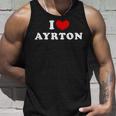 I Love Ayrton 私は愛する Ayrton タンクトップ 彼への贈り物