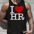 I Love Hr レッドハート 人事 タンクトップ 彼への贈り物