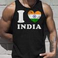 I Love India ハートフラッグインド タンクトップ 彼への贈り物