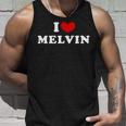 I Love Melvin 私は愛する Melvin タンクトップ 彼への贈り物