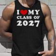I Love My Class Of 2027 私は2027年のクラスが大好きで、2027年のクラスが好きです タンクトップ 彼への贈り物
