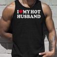 I Love My Hot Husband シャツ ファニー レッド ハート Love Hot Husband タンクトップ 彼への贈り物