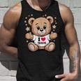 I Love Tsurumi Teddy Bear 鶴見テディベアが大好き タンクトップ 彼への贈り物