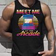 Meet Me At The Arcade Gameraporwave レトロビデオゲーム ゲーマービデオゲーム タンクトップ 彼への贈り物