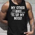 My Other Bike Is Up My Nose おもしろいびきオートバイバイカー タンクトップ 彼への贈り物