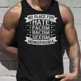 No Place For Hate Facism Racism 平等人権 タンクトップ 彼への贈り物