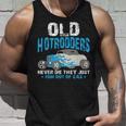 Old Hotrodders Never Die They Just Run Out Of Gas 米国車 ホットロッド タンクトップ 彼への贈り物