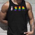 Progress Pride Cute Dog Lgbt プログレス ゲイ ペット好き タンクトップ 彼への贈り物