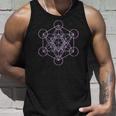Sacred Geometry メタトロン キューブ Psy Trance Yoga Dmt Lsd Goa タンクトップ 彼への贈り物