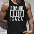 Straight Outta Gaza 反戦 Nakba 抗議 パレスチナ人ヒューマス タンクトップ 彼への贈り物