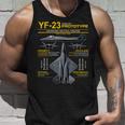 Yf-23 ステルス戦闘機 ミリタリー ジェット仕様 インフォグラフィック イエロー タンクトップ 彼への贈り物
