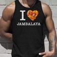 “I Love Jambalaya” のジャンバラヤ好き向けデザイン タンクトップ 彼への贈り物