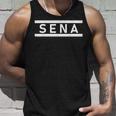 「Sena」ヘボン式「せな」「セナ」下の名前 ローマ字 名入れ 名乗り ラテン文字 綴り タンクトップ 彼への贈り物