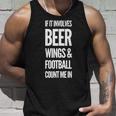 それがビールの翼とフットボールを含むなら、私をカウントイン 長袖tシャツ タンクトップ 彼への贈り物